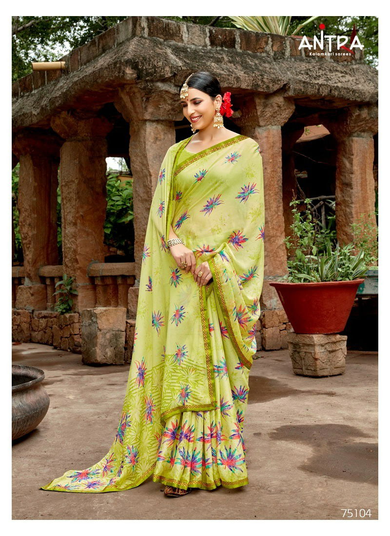 Antra Crispi 2 Fancy Wear Chiffon Wholesale Saree Collection